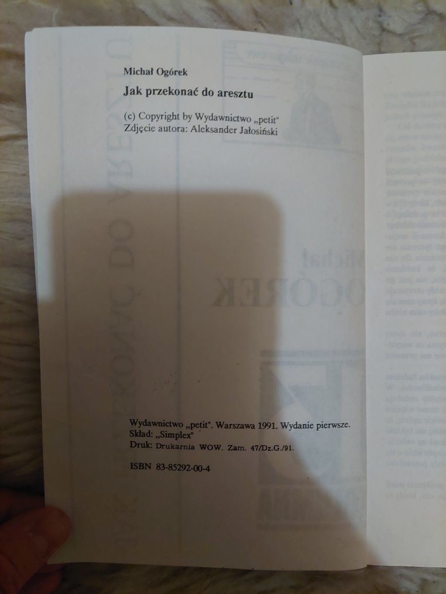 Książka/ Michał Ogórek / Jak przekonać do aresztu