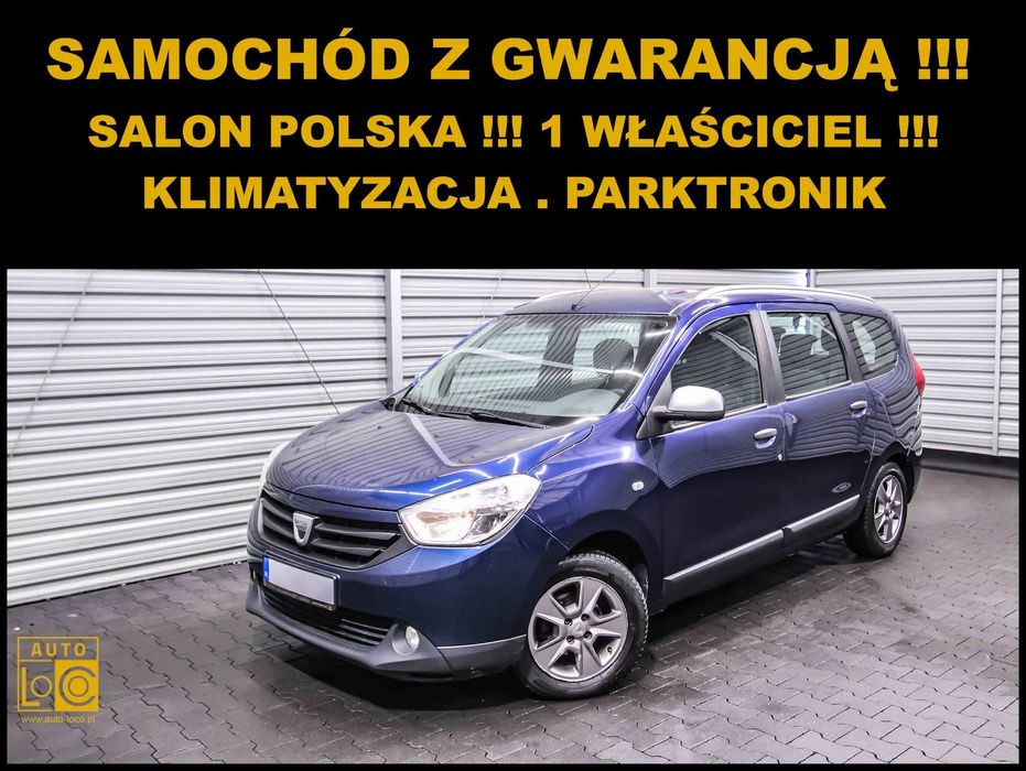 Dacia Lodgy 7 Osób + Salon Polska + Klimatyzacja + Elektryka +