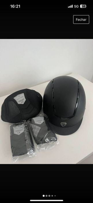 Toque equitheme preto
