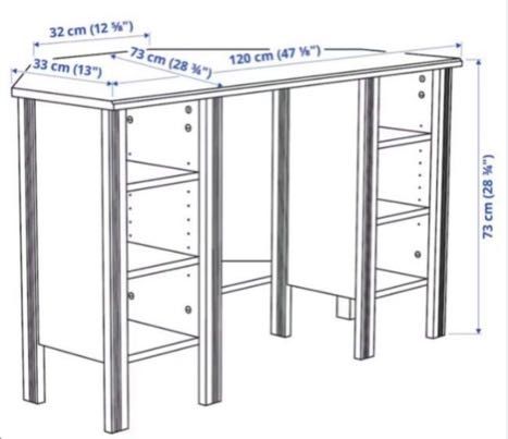 Secretária BRUSALI IKEA branca