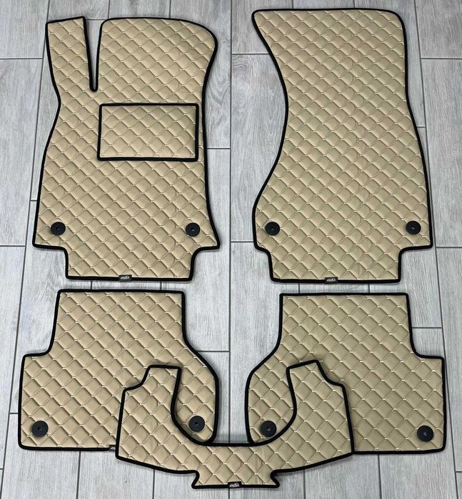 Коврики в салон Екошкіра для Audi (A4 B4 B5 B6 B7 B8 B9) Экокожа