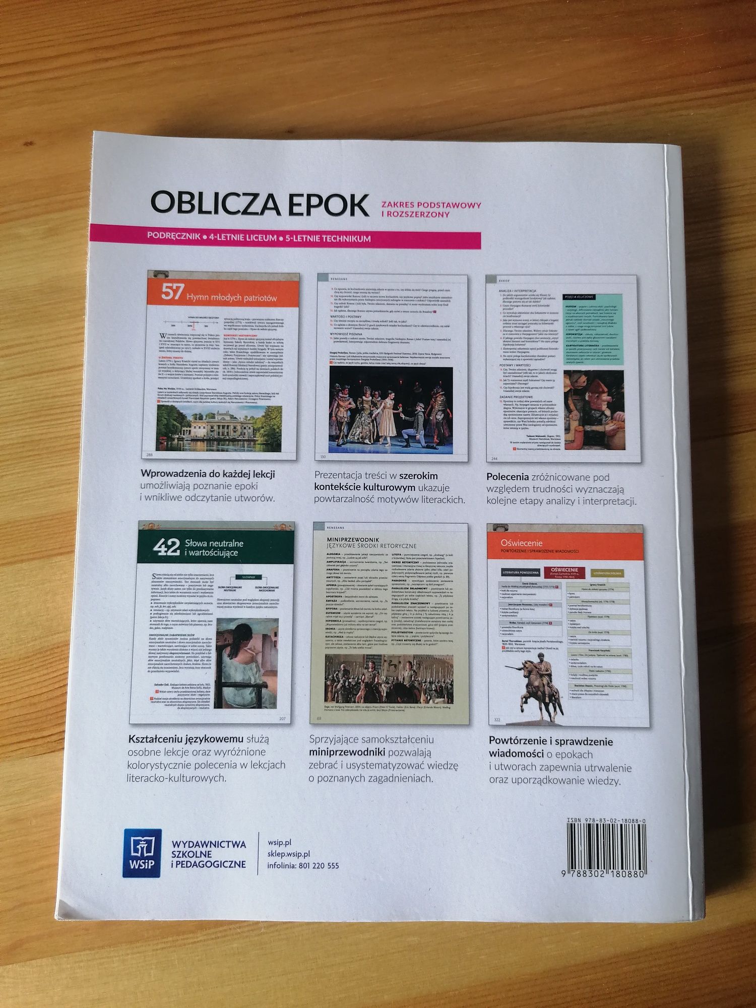 Podręcznik do języka polskiego WSiP oblicza epok 1.2