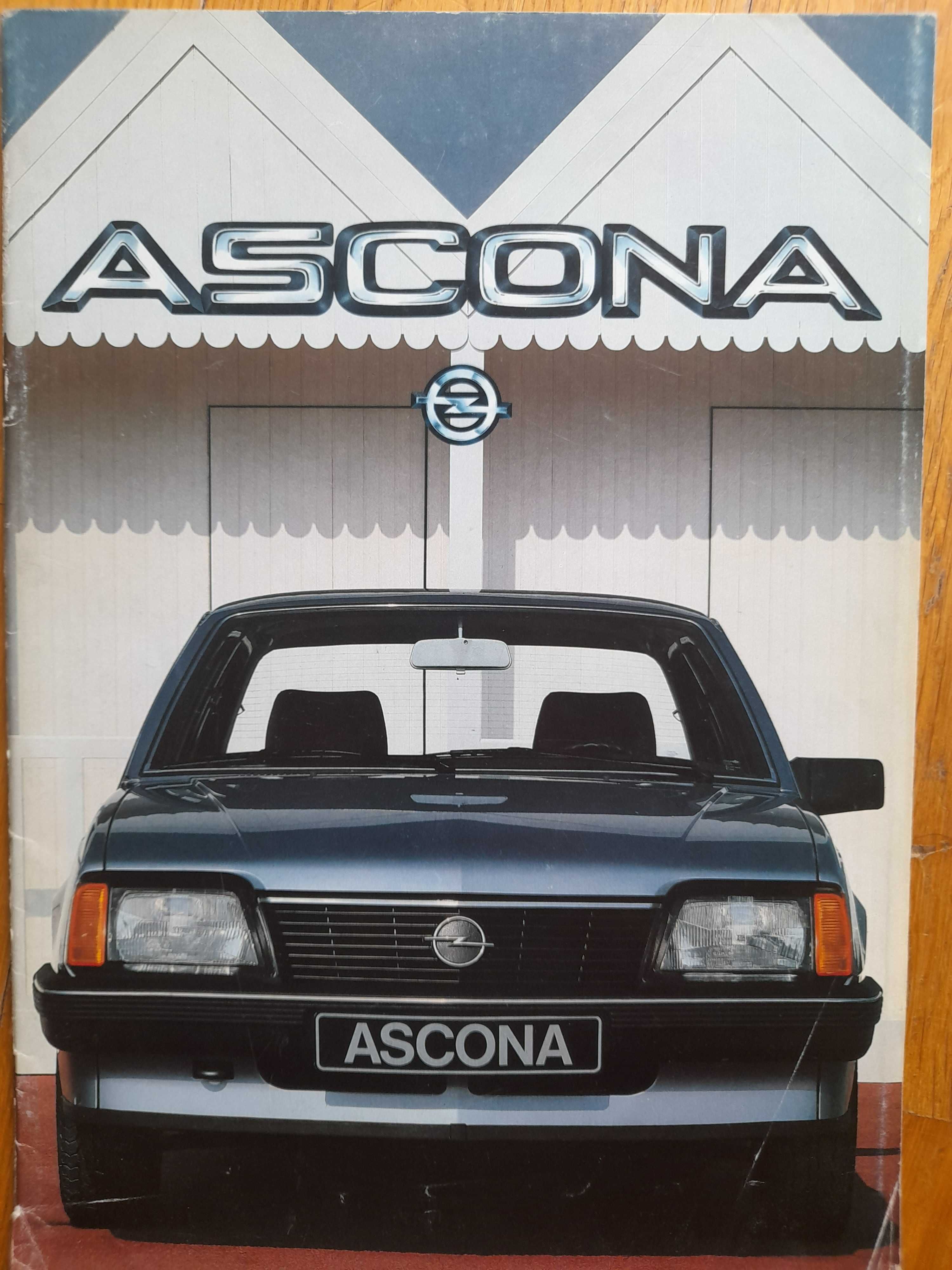 OPEL Ascona 1.3, 1.6, 1.8, 1.6 D prospekt niemiecki rok 1983