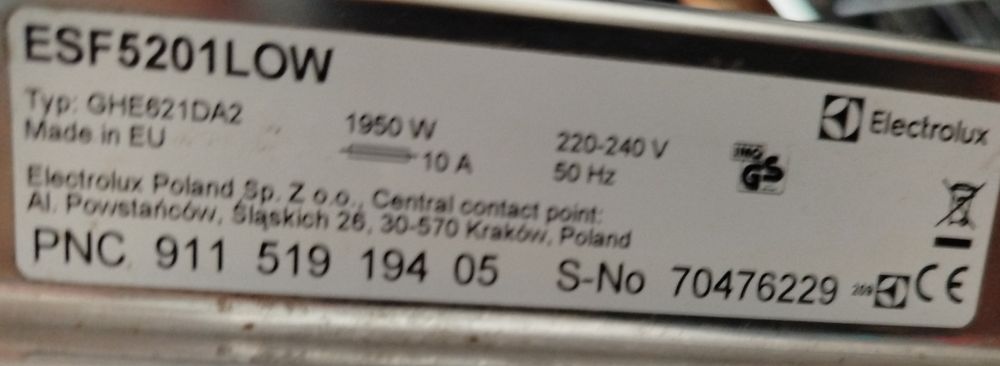 Máquina lavar loiça Electrolux Mod: ESF 5201 LOW, como nova.