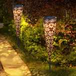Nowe lampki solarne / LED / lampa / reflektor / vintage / 2szt!4458!