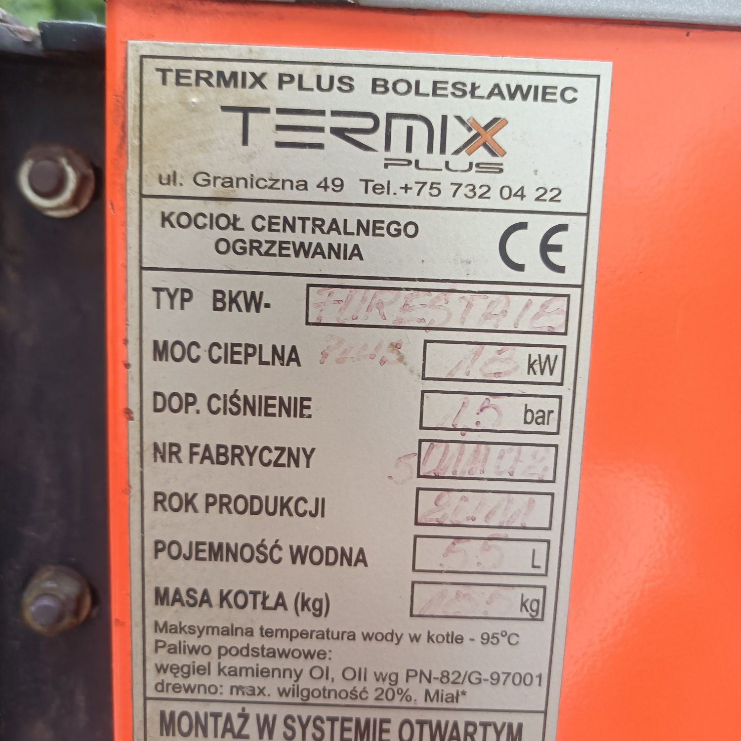 Piec centralnego ogrzewania