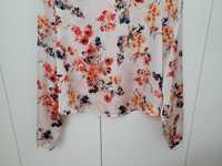 Zara- Satynowa bluzka floral 36/S