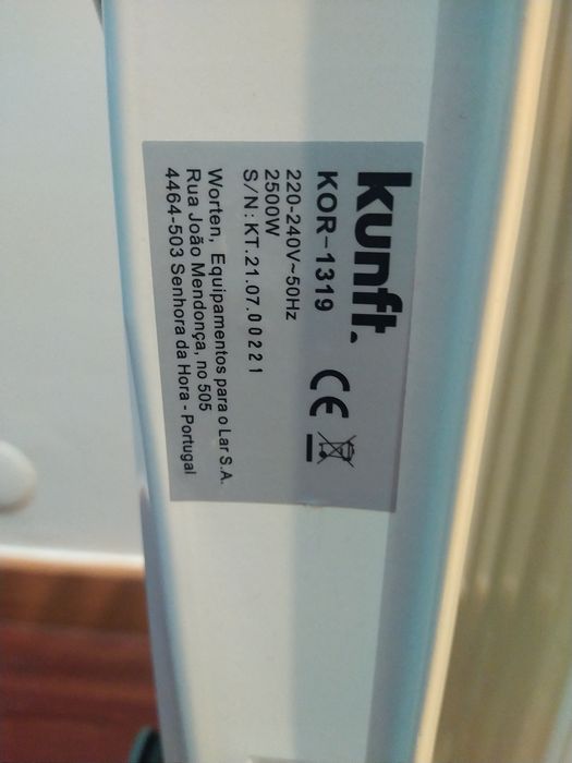 Radiador a Óleo 2500W KOR-1319 kunft