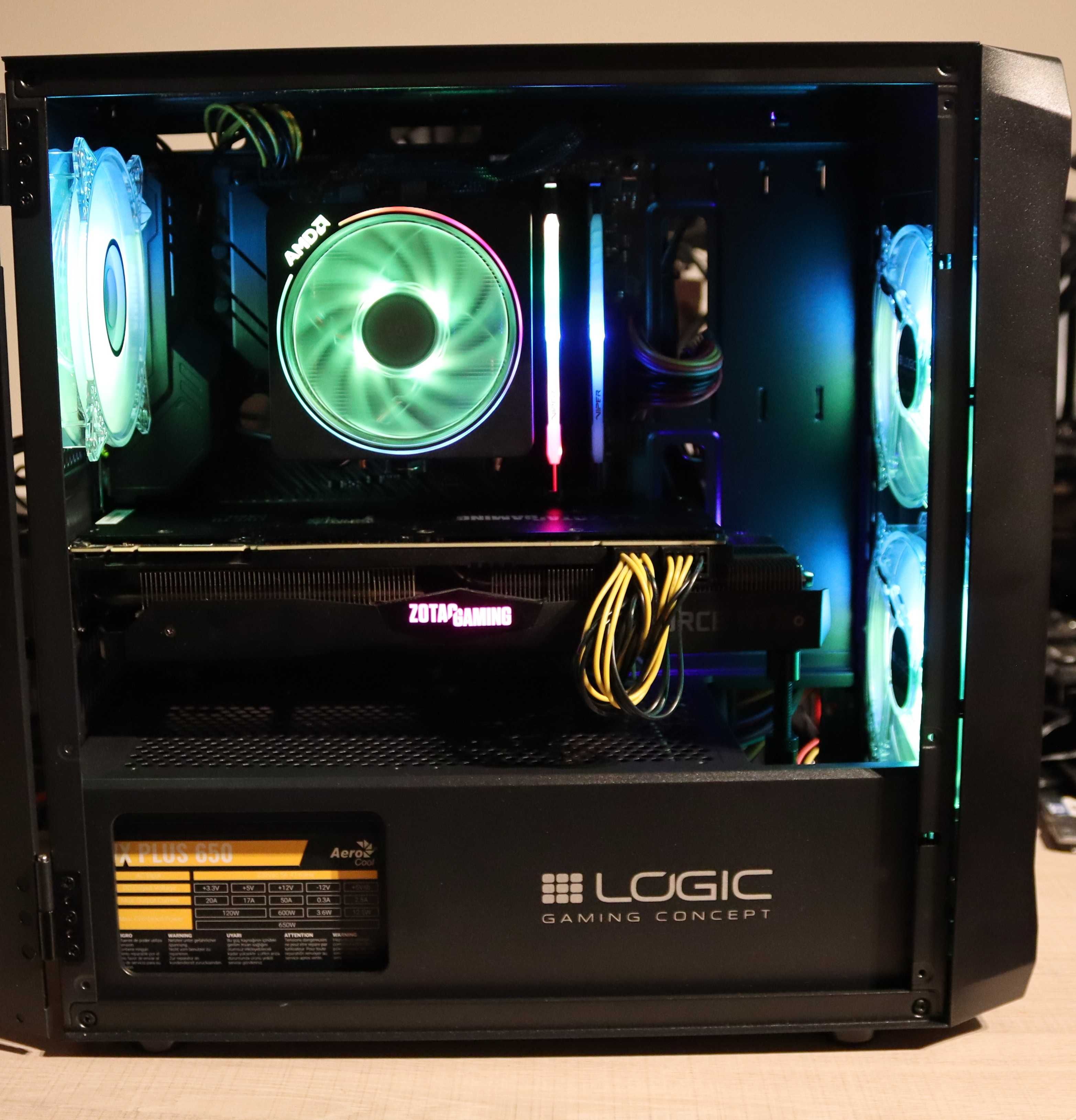 Komputer do gier -Zotac Rtx 2080 /ryzen5 5600/32GB ram/512ssd