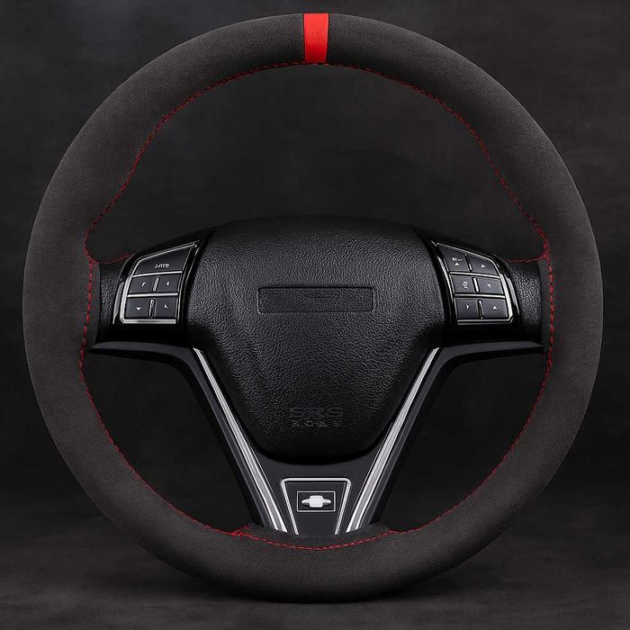 Чохол на кермо (чорний + нитка)