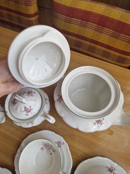 Porcelana Tielsch Wałbrzych - 6-osobowy zestaw kawowy