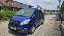 Fordt transit custom long 2016r 2.0 tdci 155km. Bezwypadkowy 6 osób