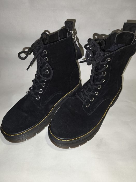 Зимові жіночі черевики з натуральної замші, розмір 37