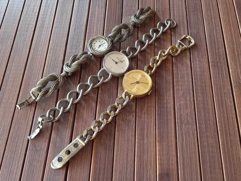 Damski zegarki zestaw 3 sztuki