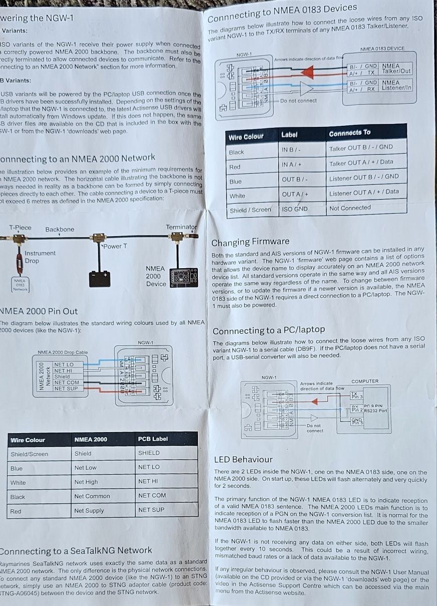 Conversor bidirectional NMEA2000/NMEA0183/ISO/AIS
