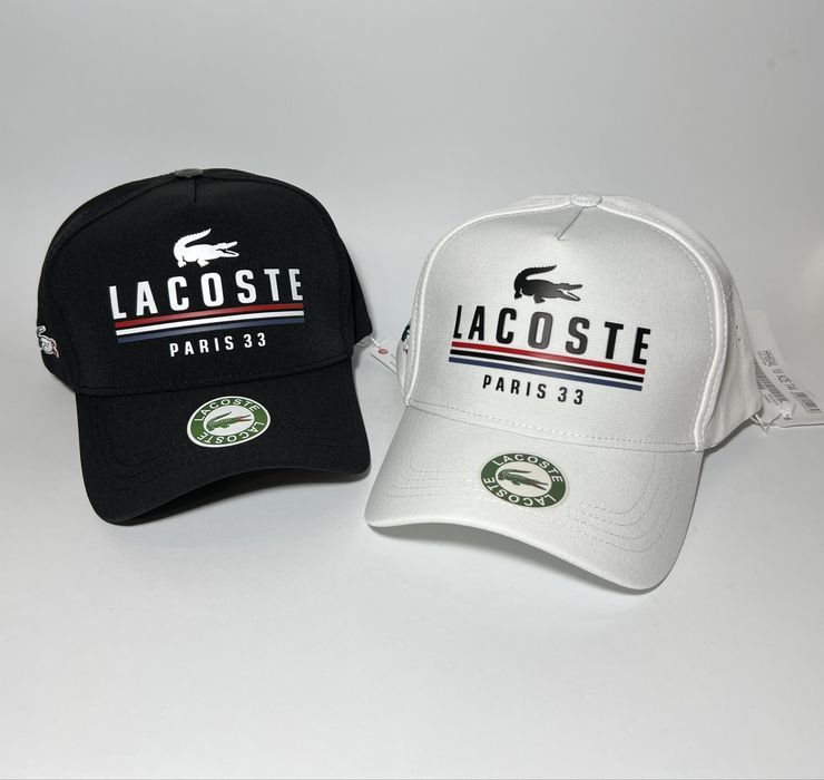 Кепка Lacoste чорна та біла