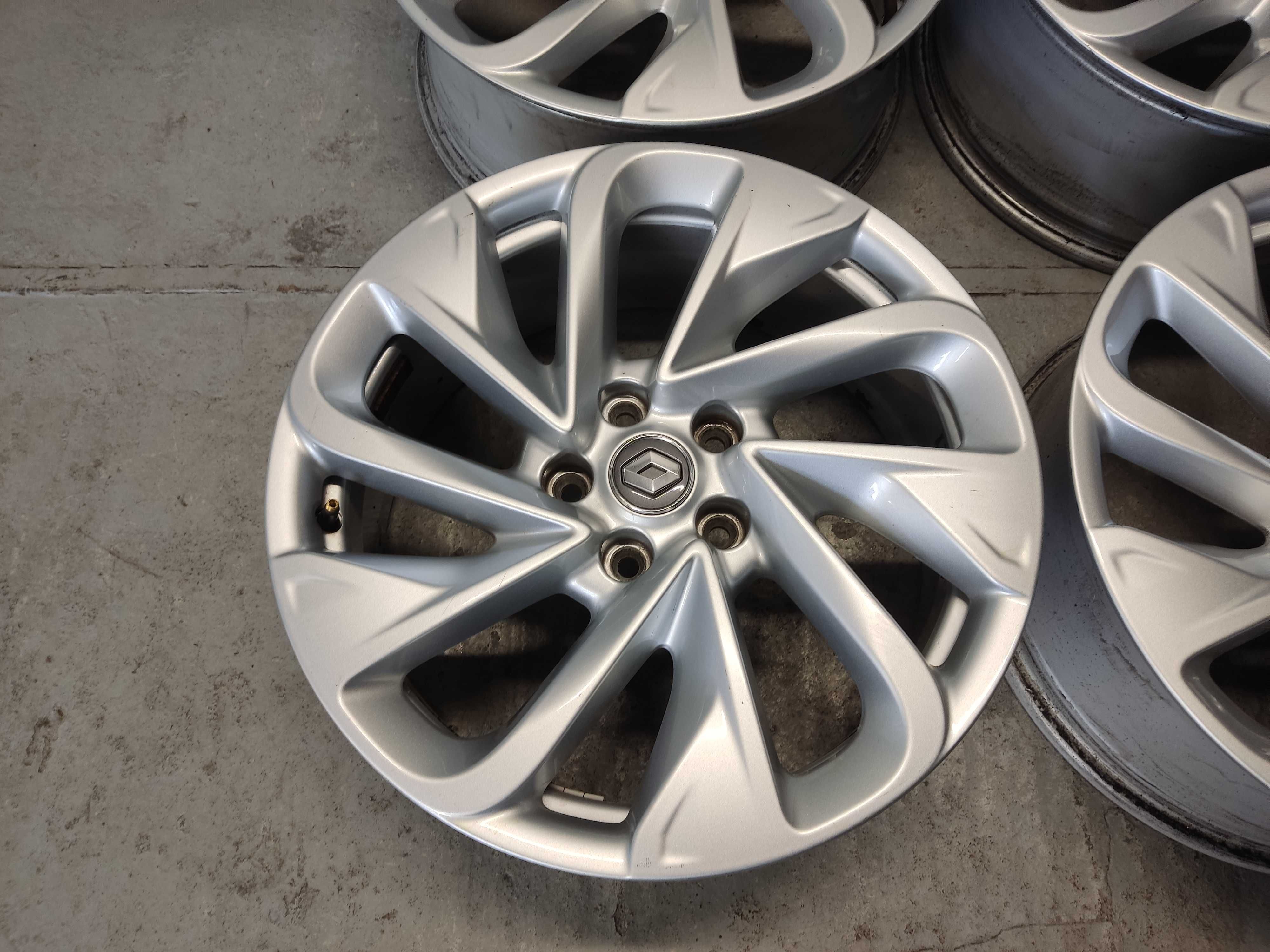 Felgi alu 18 Renault 5x114,3 Espace Talisman Koleos, Oryginał Czujniki