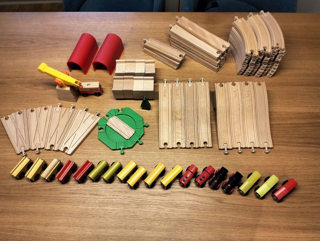 Lillabo kolejka drewniana ikea