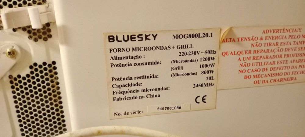 Microondas 800W MOG800l20.1