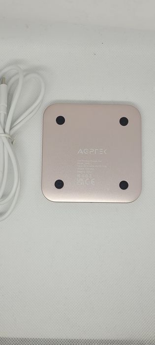 Ładowarka Bezprzewodowa Agptek, Certyfikowana Przez Qi 15W
