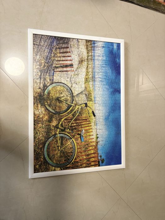 Quadro em puzzle com moldura