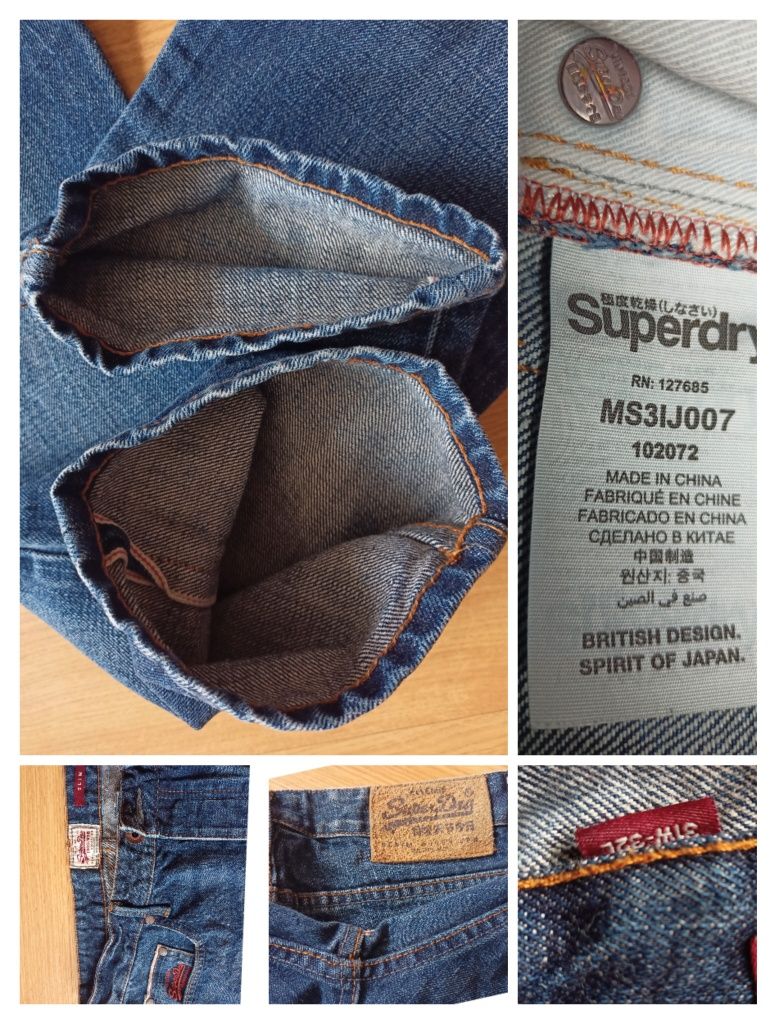 Spodnie SuperDry kolekcja Vintage W31 L32, oryginalne