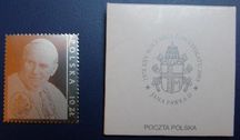 Znaczek SREBRNY-Jan Paweł II - Wydanie polskie
