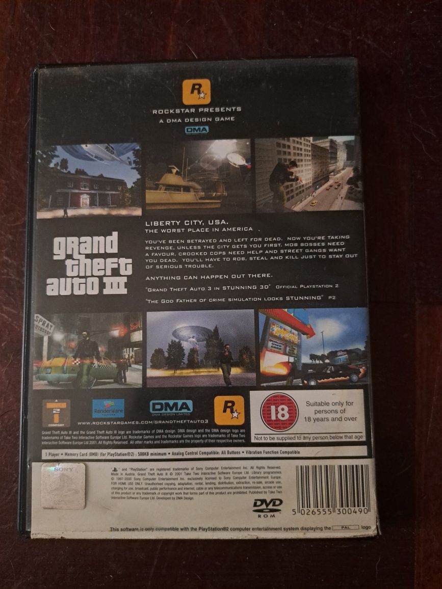 Grand Theft Auto III para PS2
