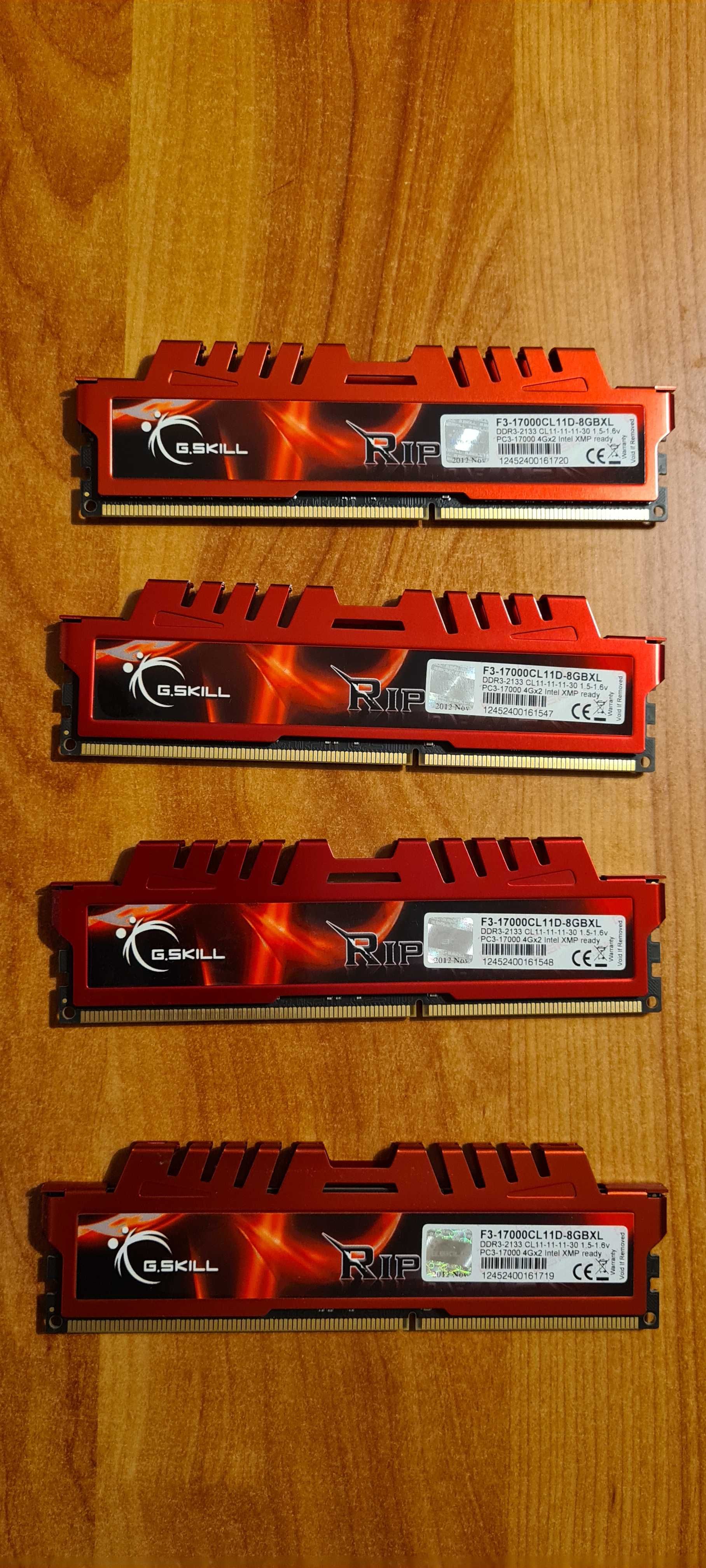 Memória Gskill Ripjaws DDR3-2133Mhz 16Gb (4X4GB)