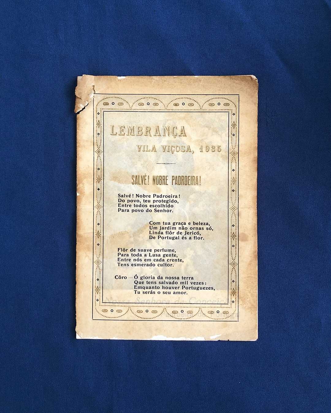 LEMBRANÇA - VILA VIÇOSA, 1935 - Nossa Senhora da Conceição