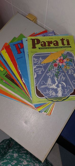 Revistas "crochetar" e "Para Ti"