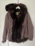 Parka naturalne futro
