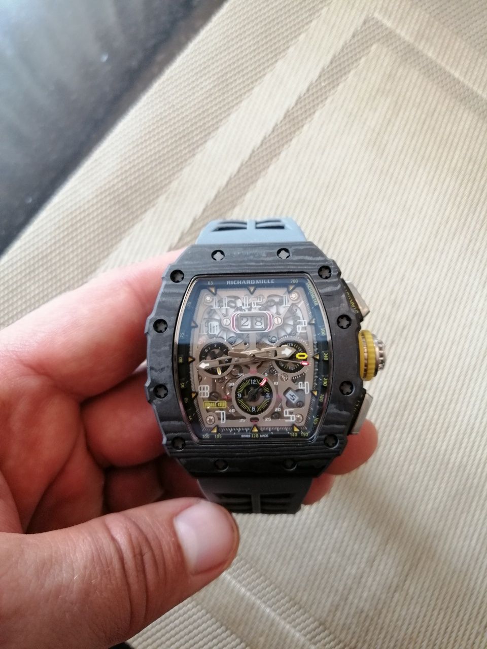 Zegarek Richard mille karbon automat