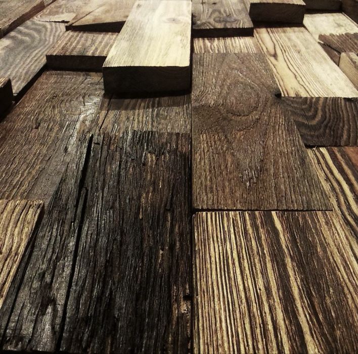 Drewniane panele ścienne 3D