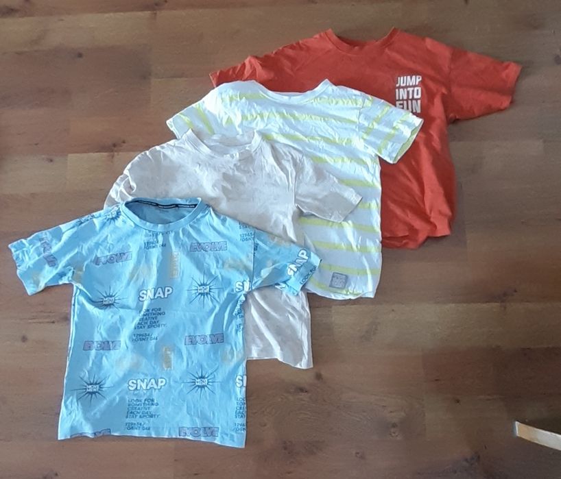 Zestaw dla chłopca rozmiar 152 spodnie spodenki koszulki Zara Puma 4F