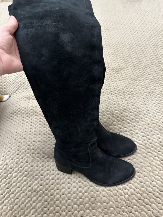 Сапоги ботфорты замш 37р