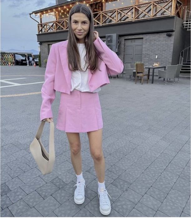 Рожева спідниця zara