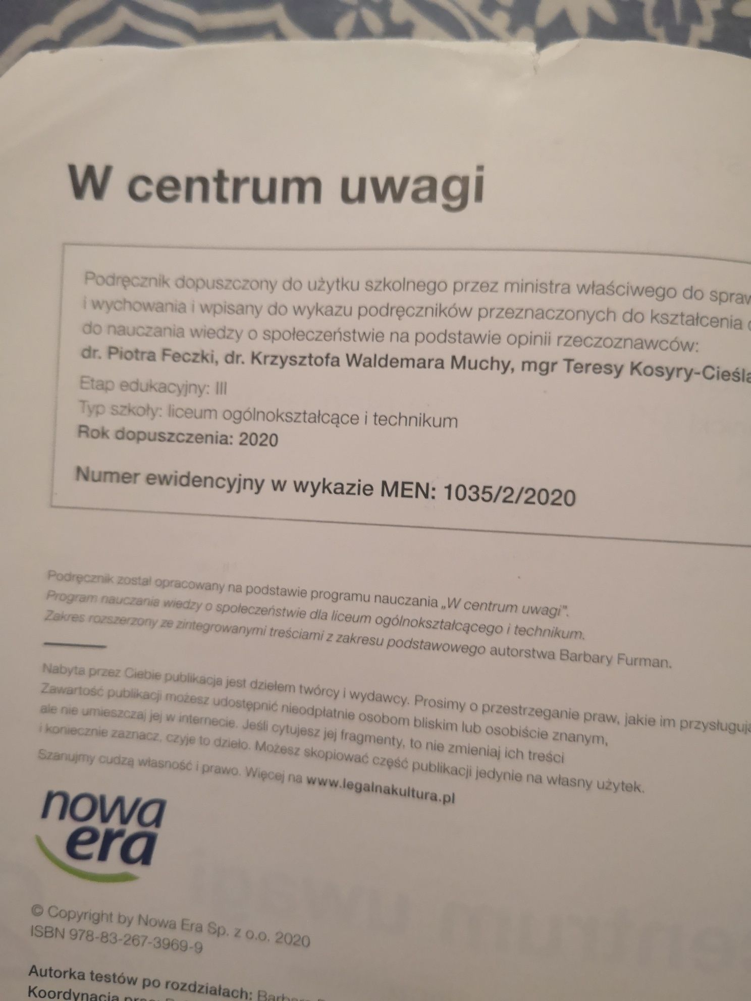 W centrum uwagi 2 zakres rozszerzony Nowa era
