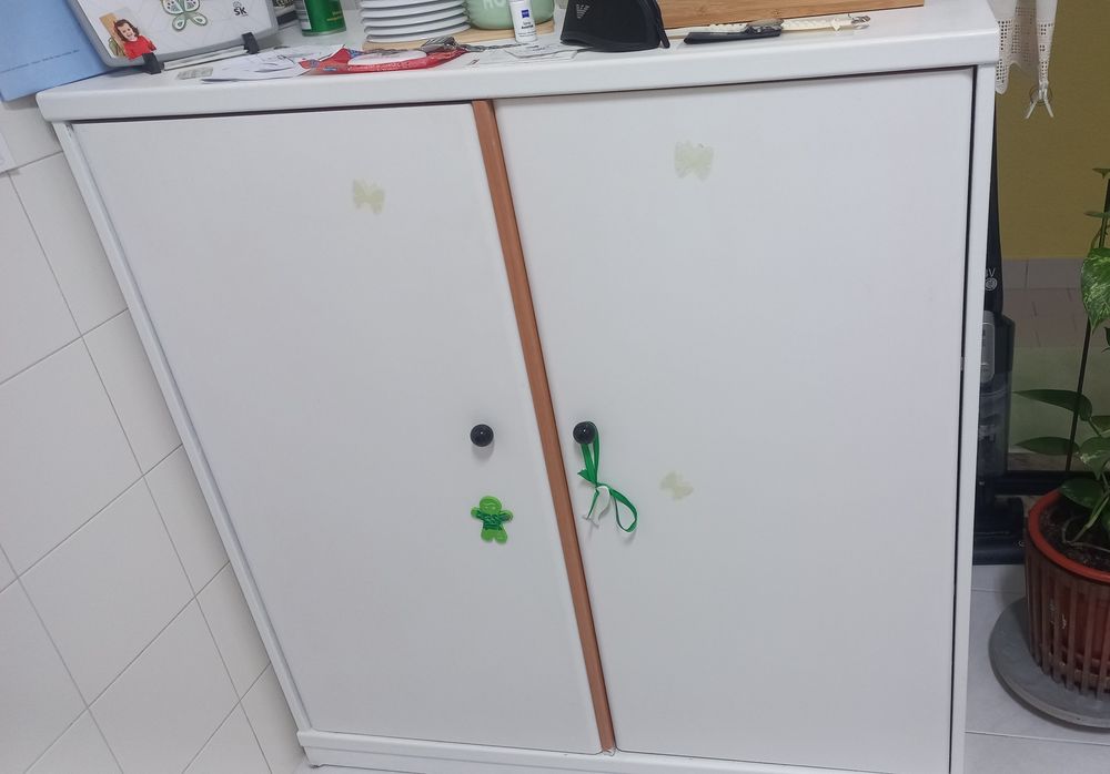 Móvel cerejeira pintado de branco