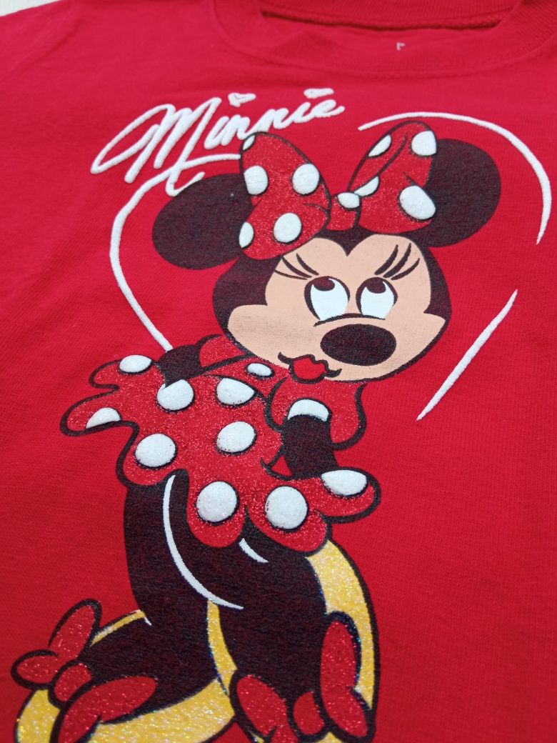 Bluzeczka krótki rękaw Disney Minnie r.86/92