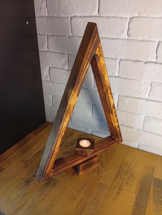 Świeczniki drewniane tealight