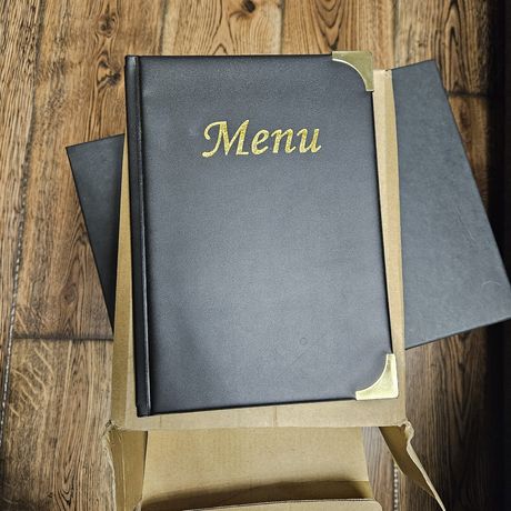 Karty karta dań MENU do restauracji gastronomia komplet