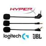 Мікрофони для навушників HyperX, Logitech та JBL