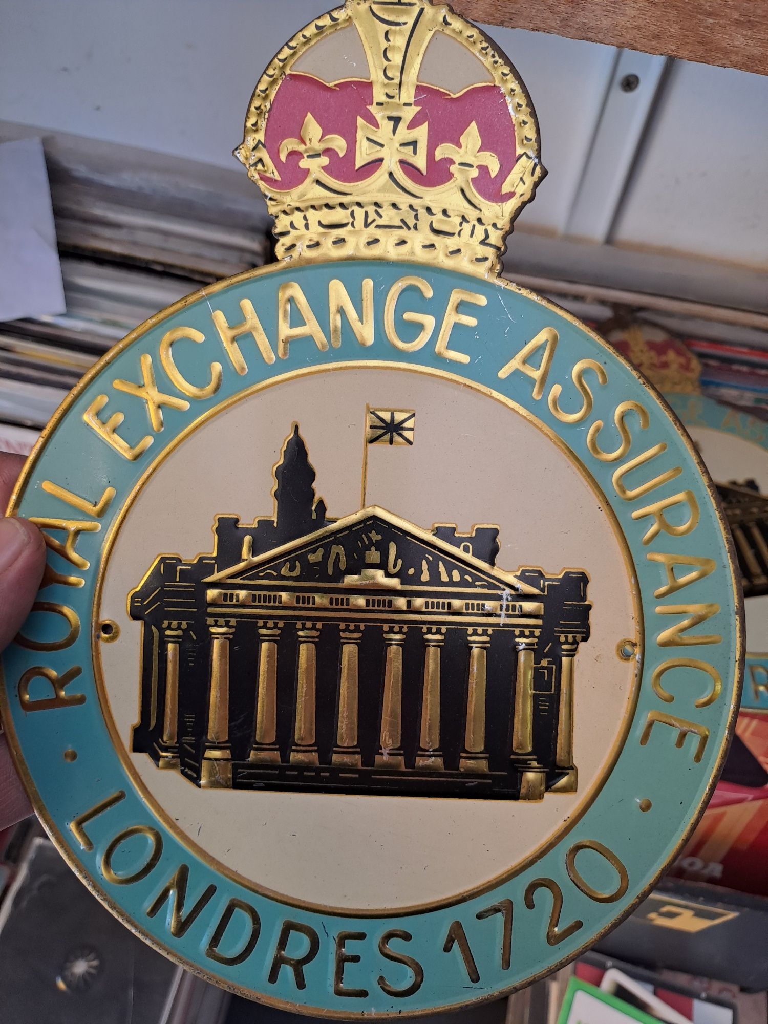 Placa Royal exchanse assurance Londres 1720
