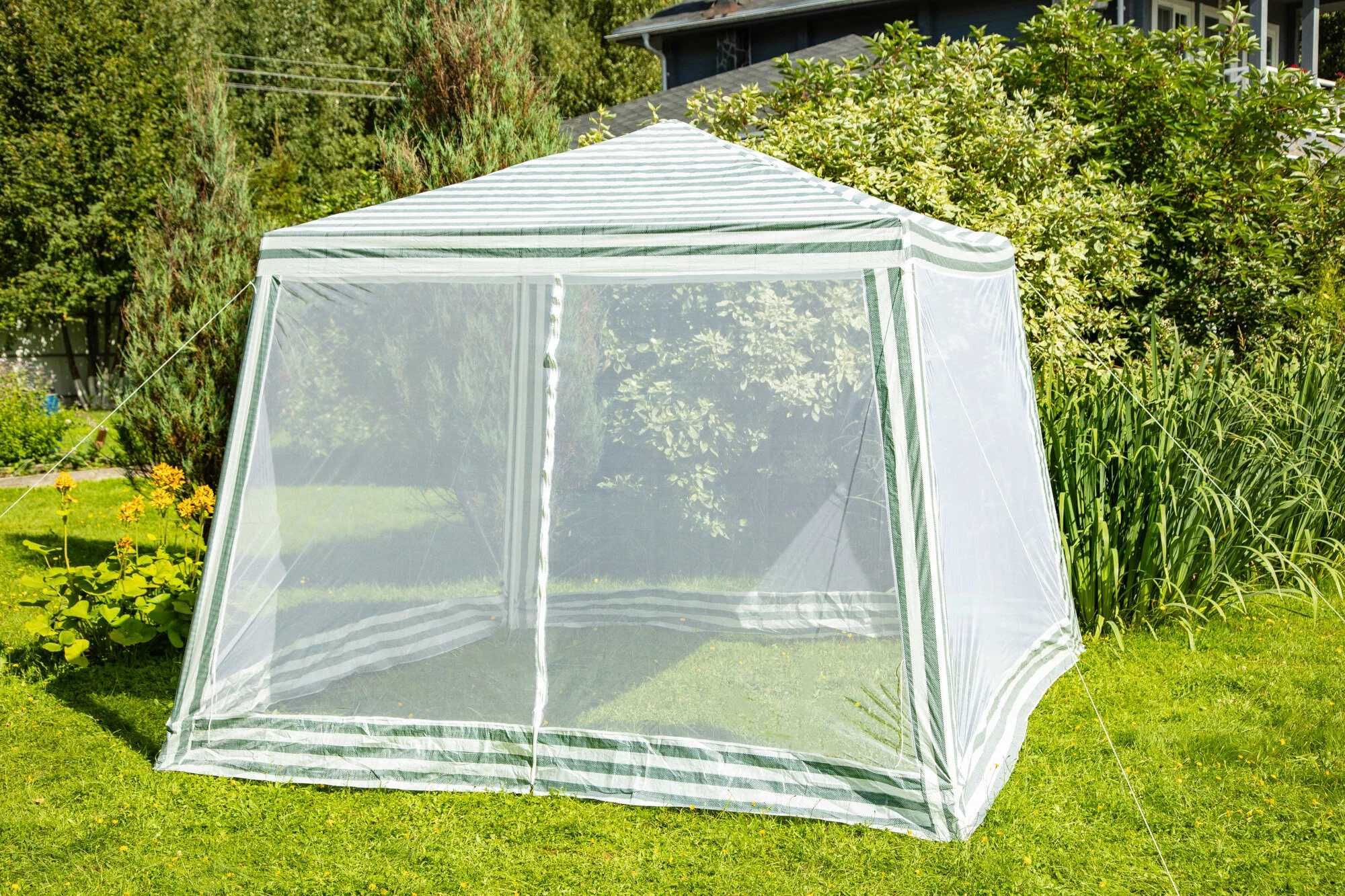 Шатер садовый павильон с москитной сеткой 3х3 палатка пчеловода