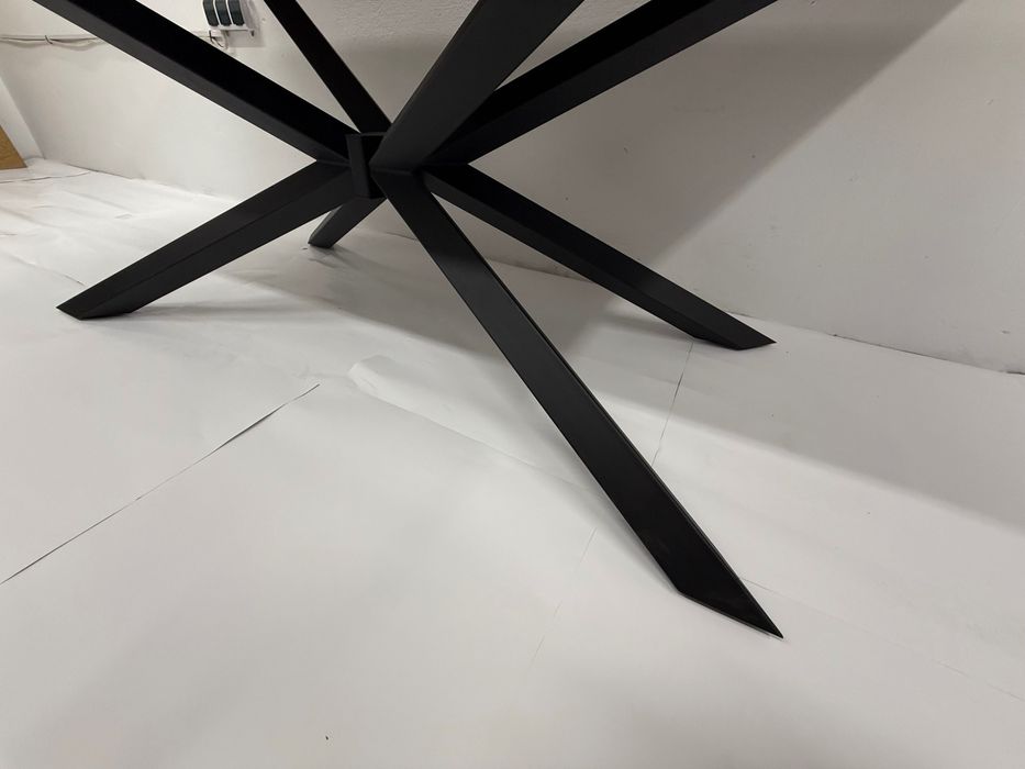 Dębowy stół do jadalni, salonu, krzyż, rozkładany 180x90+60cm