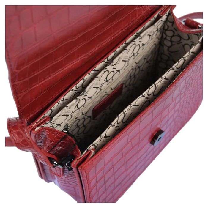 torebka listonoszka skóra ekologiczna nobo czerwony