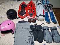 Equipamento snowboard ski neve