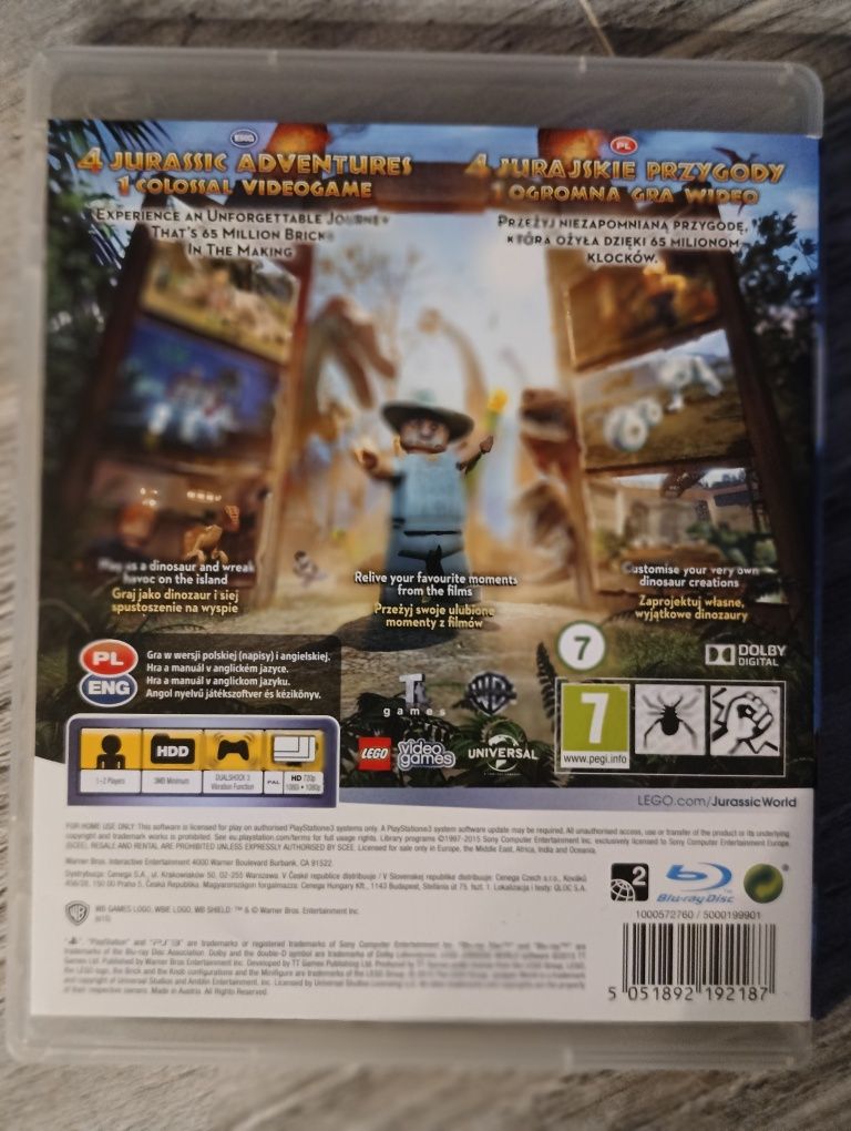 Gra LEGO Jurassic World PS3