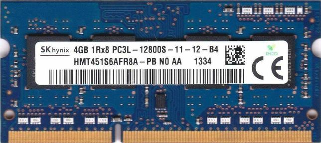 DDR3 4Gb PC3L-12800s 1600MHz Hynix sodimm